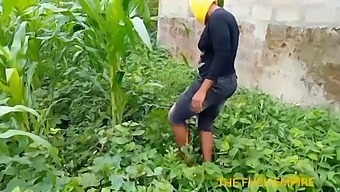 A Nigerian Teacher Visits Her Maize Farm And Gets Lucky With A College Boy