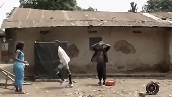 Big Black Cock Drills White Pussy In Africa
