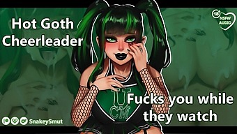 Goth Cheerleader Indulges In Rough Sex With You While Her Squad Watches