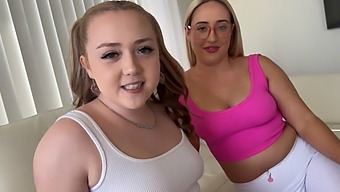 Busty Step Sisters Indulge In A Steamy Game Of Roleplay