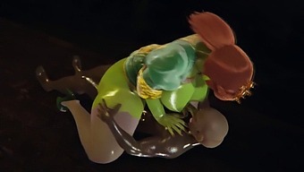 Shrek'S Princess Fiona Se V Tomto 3d Erotickém Videu Naplní Orkím Semenem